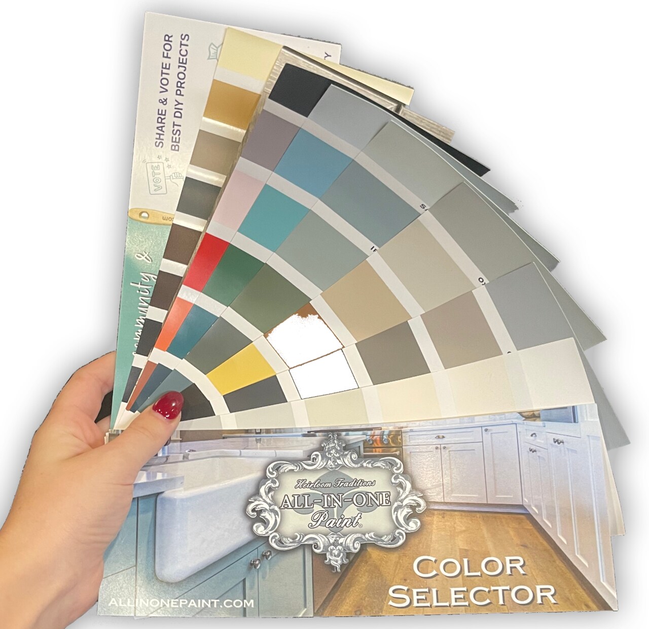 Heirloom Traditions Paint Color Card Fan Deck